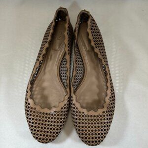 Chloe perforated "Lauren" leather ballet flats size EU 37
